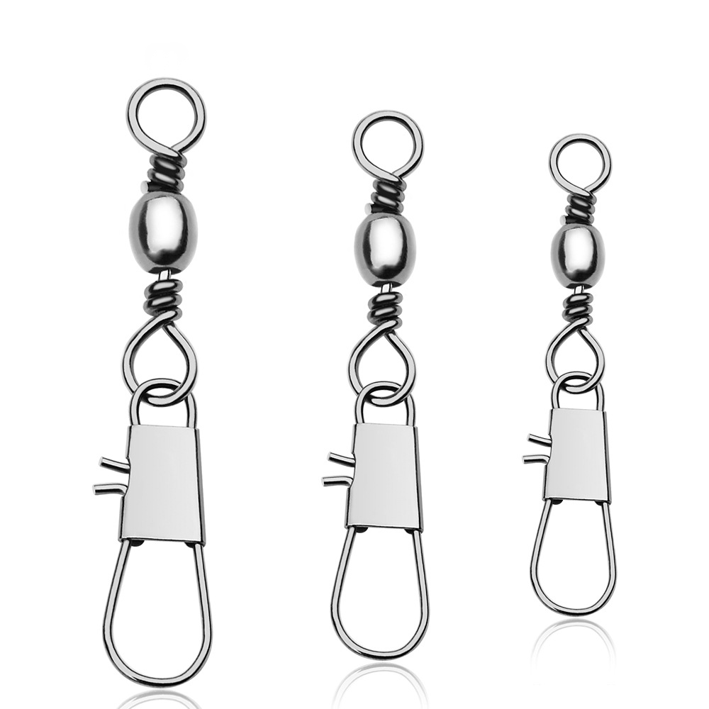 Fishing Swivels with Interlock Snap