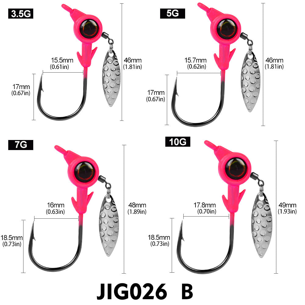 Underspin Jig Head 10pk