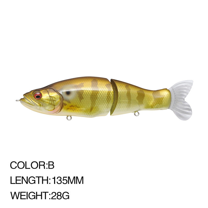 Multi-jointed lifelike fishing lure (1 oz - 5 1/4 inch)