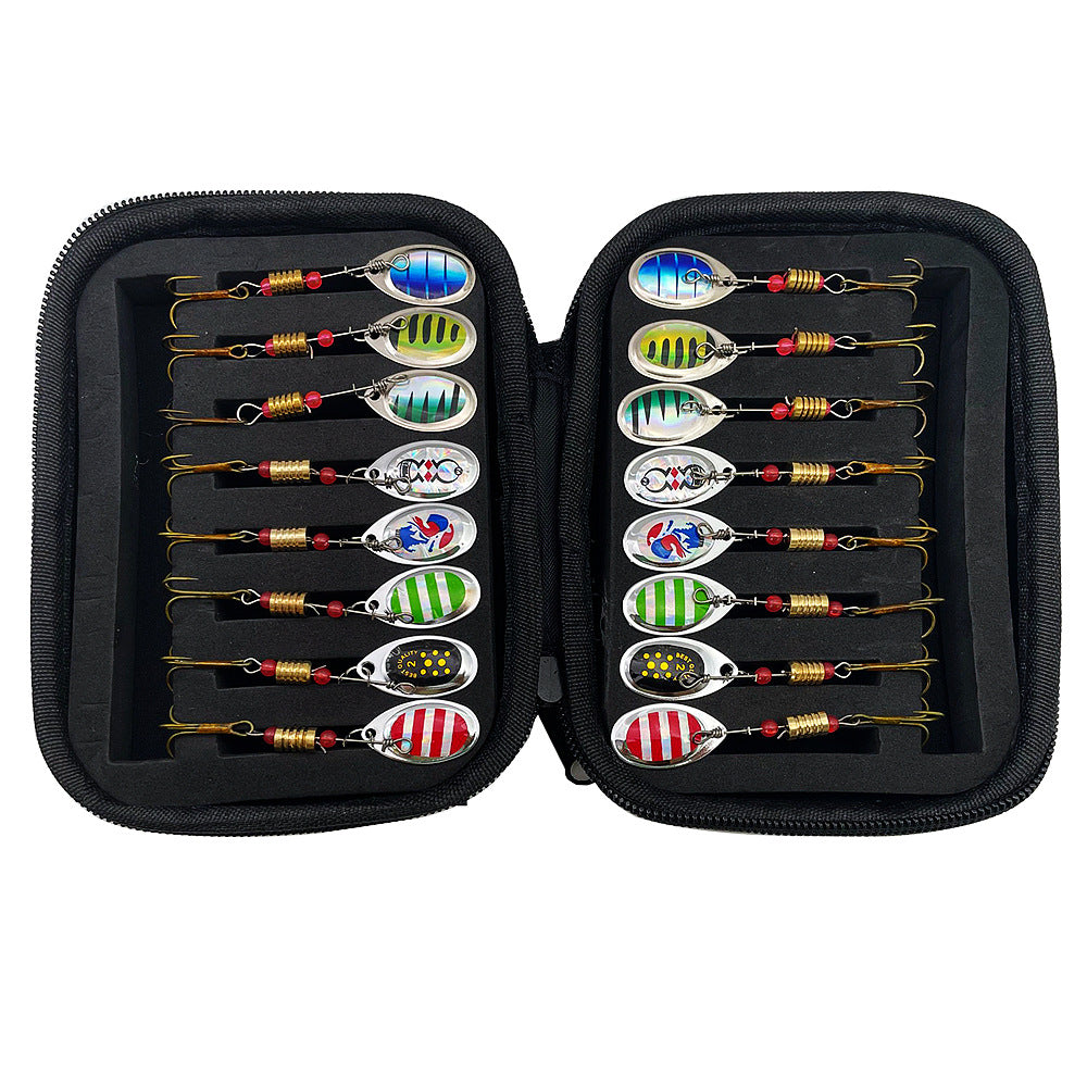 16pcs Fishing Spoons Lures Metal Baits Set