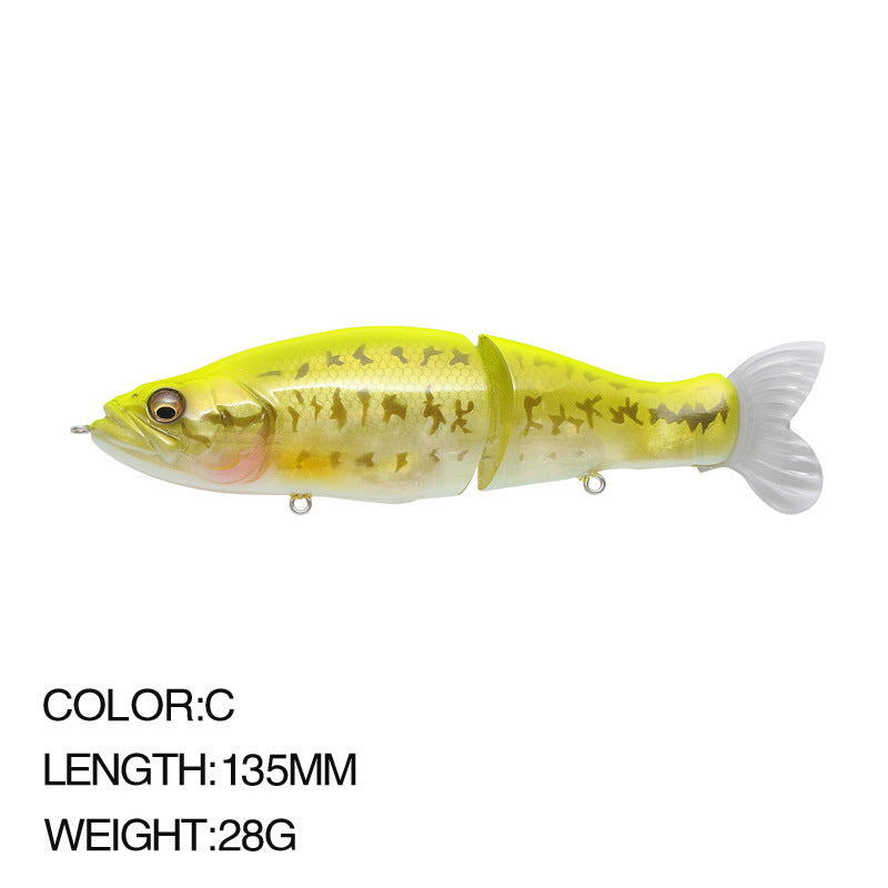 Multi-jointed lifelike fishing lure (1 oz - 5 1/4 inch)