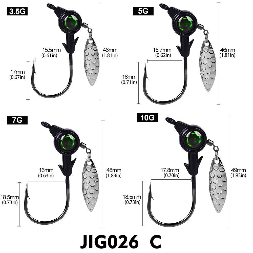 Underspin Jig Head 10pk