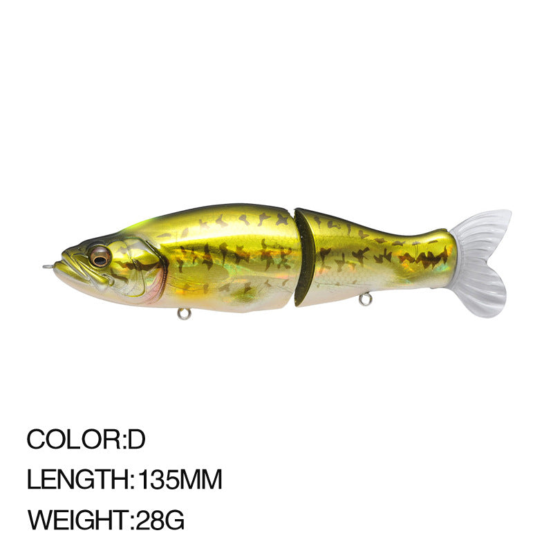 Multi-jointed lifelike fishing lure (1 oz - 5 1/4 inch)