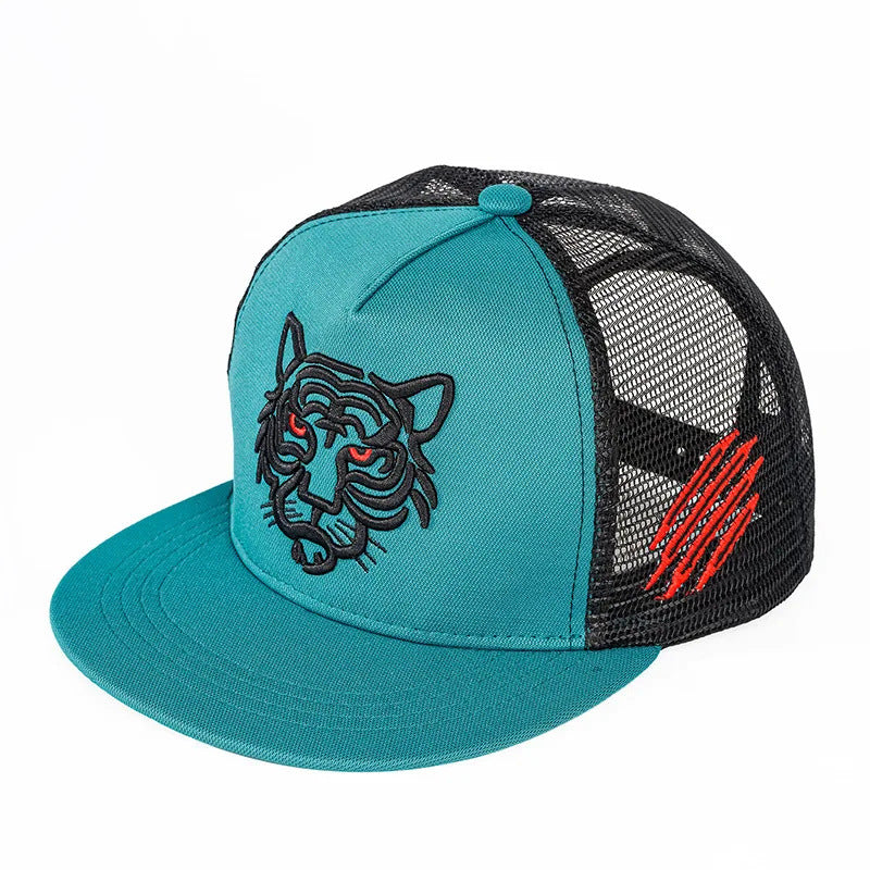 Adjustable Tiger Pattern Trucker Hat