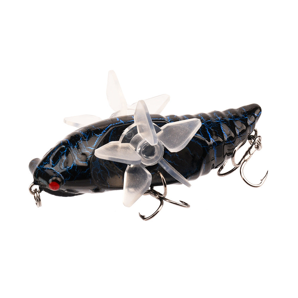 Bionic Cicada Hard Fish Lure - Spinning Fishing Bait with Propeller Treble  1/2oz