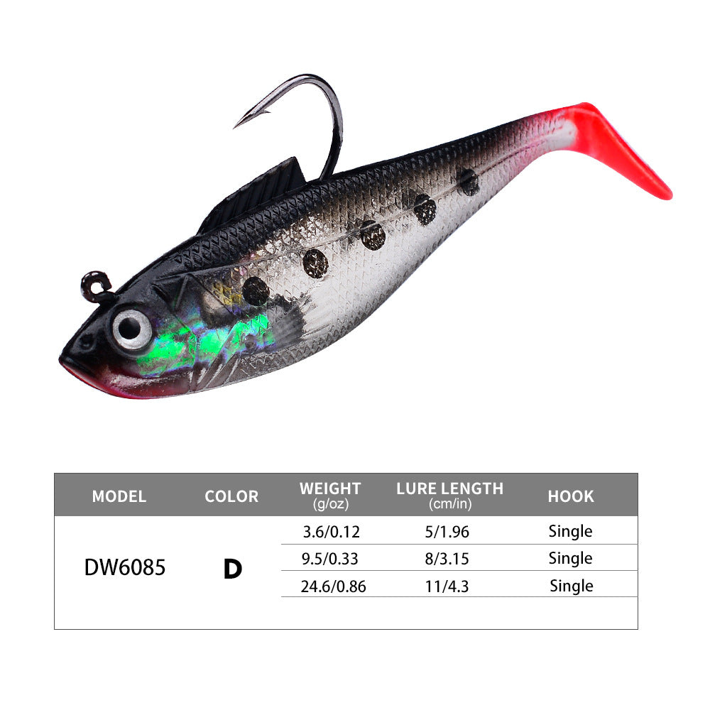 Pre-Rigged Jig Head Soft Fishing Lures