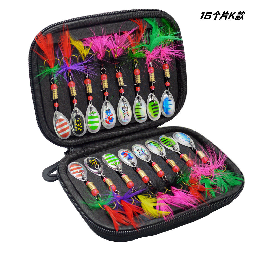 16pcs Fishing Spoons Lures Metal Baits Set