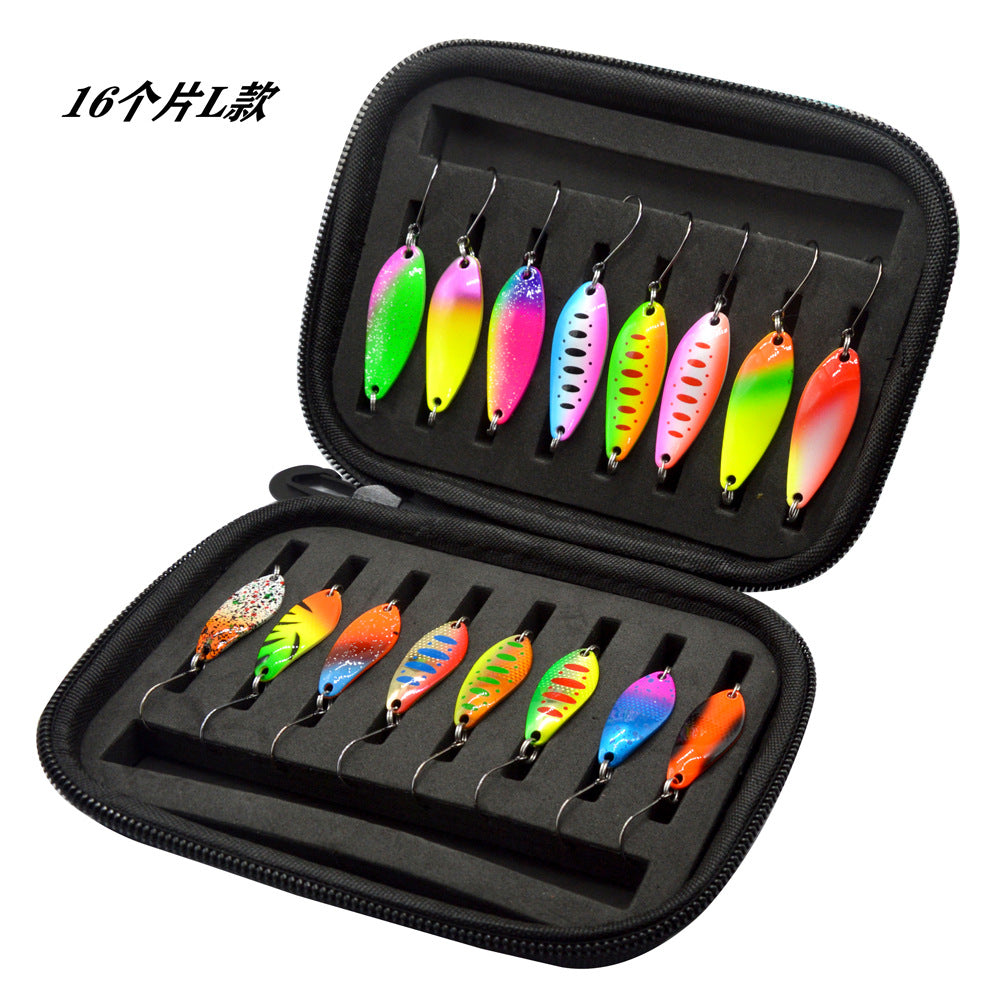 16pcs Fishing Spoons Lures Metal Baits Set