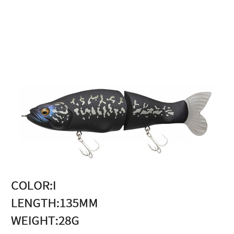 Multi-jointed lifelike fishing lure (1 oz - 5 1/4 inch)