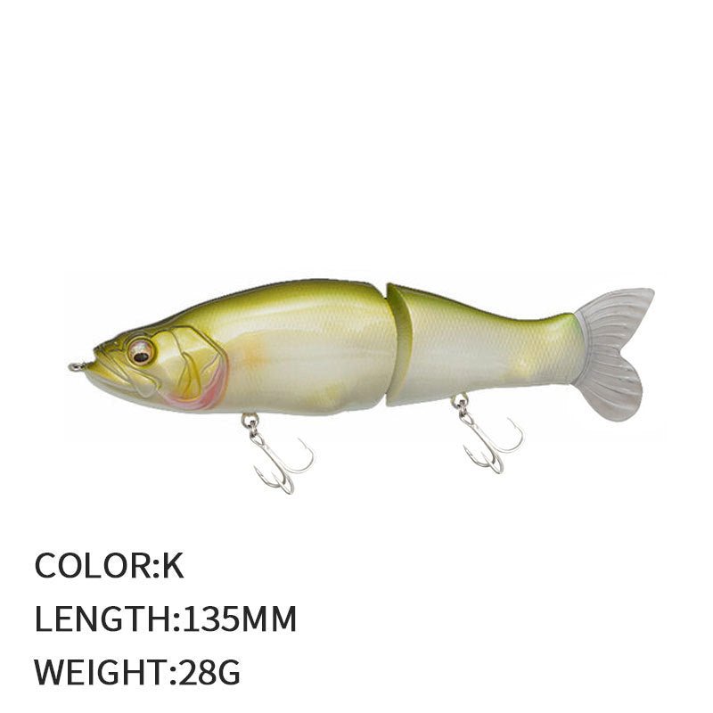 Multi-jointed lifelike fishing lure (1 oz - 5 1/4 inch)