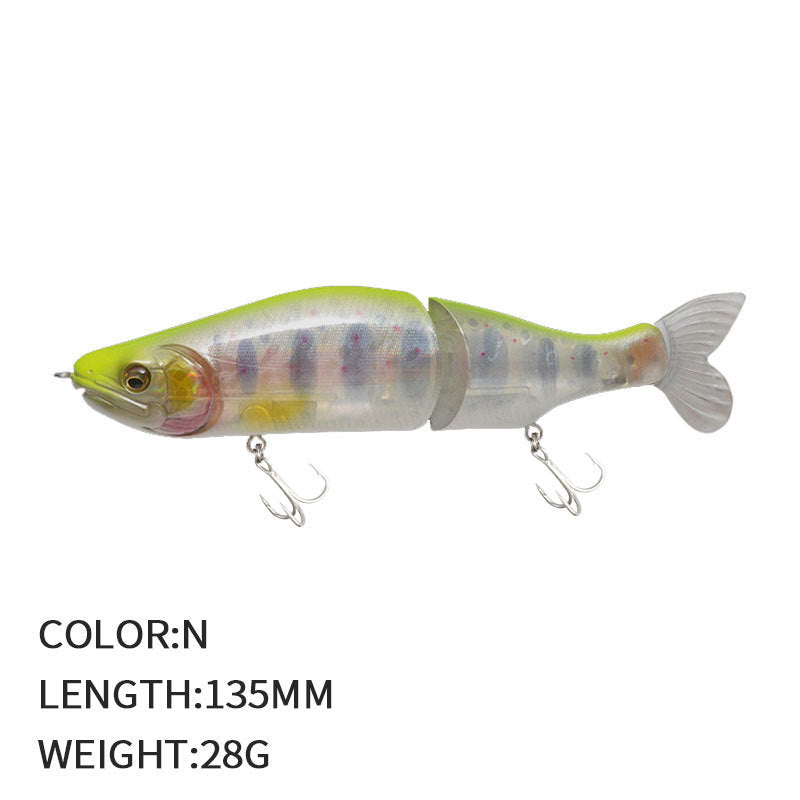 Multi-jointed lifelike fishing lure (1 oz - 5 1/4 inch)