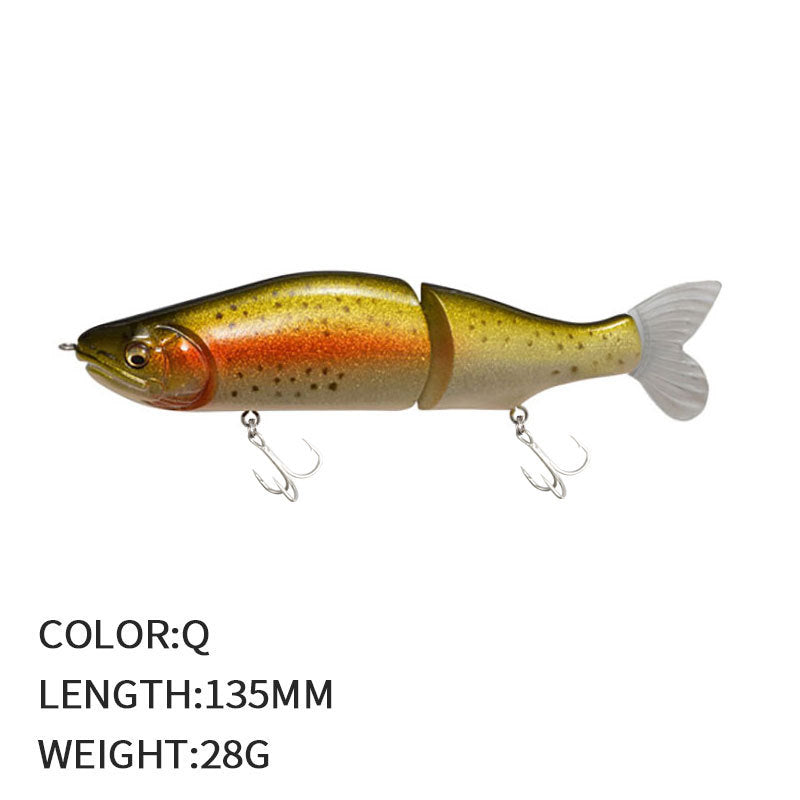 Multi-jointed lifelike fishing lure (1 oz - 5 1/4 inch)