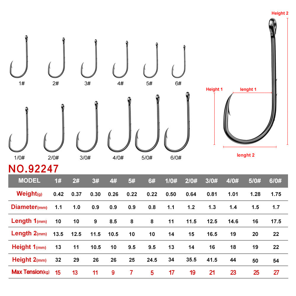 Straight Shank Hook 20pk